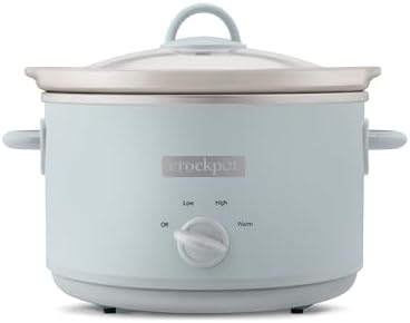 Crock-Pot 4.5 Quart Manual Slow Cooker – Macaroon Blue Prime 6215D