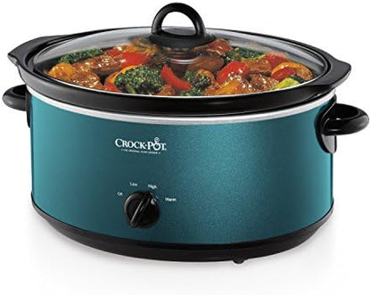 Crock-Pot 7 Quart Manual Slow Cooker – Turquoise Ready 6970D