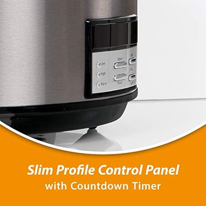 Crock-Pot 8 Quart Programmable Slow Cooker with Auto Warm Core 116FF