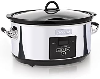 Crock-Pot 7 Quart Programmable Slow Cooker – Polished Platinum Core 36B5E