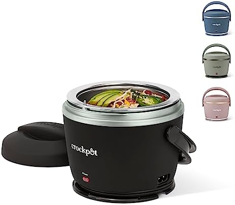 Crock-Pot Electric Lunch Box Food Warmer 20oz – Black Updated D1AB0