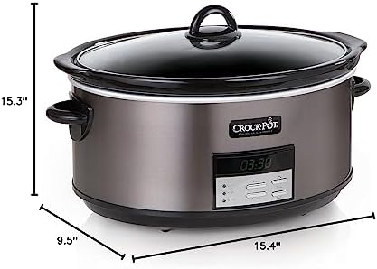 Crock-Pot 8 Quart Programmable Slow Cooker with Auto Warm Core 116FF