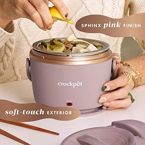 Crock-Pot Electric Lunch Box Food Warmer 20oz – Blush Pink Prime 239E0