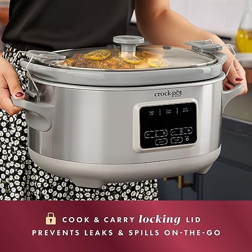 Crock-Pot 7 Quart Programmable Cook & Carry Slow Cooker Daily 476FE