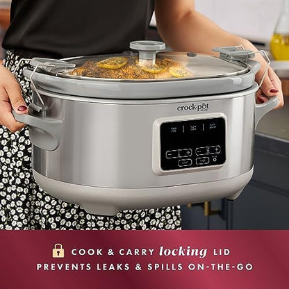 Crock-Pot 7 Quart Programmable Cook & Carry Slow Cooker Daily 476FE