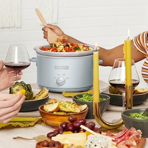 Crock-Pot 4.5 Quart Manual Slow Cooker – Macaroon Blue Prime 6215D