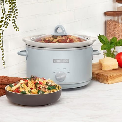 Crock-Pot 4.5 Quart Manual Slow Cooker – Macaroon Blue Prime 6215D