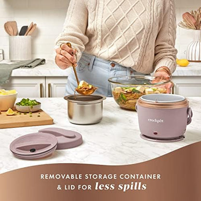 Crock-Pot Electric Lunch Box Food Warmer 20oz – Blush Pink Prime 239E0
