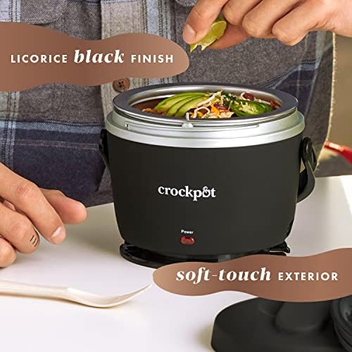 Crock-Pot Electric Lunch Box Food Warmer 20oz – Black Updated D1AB0