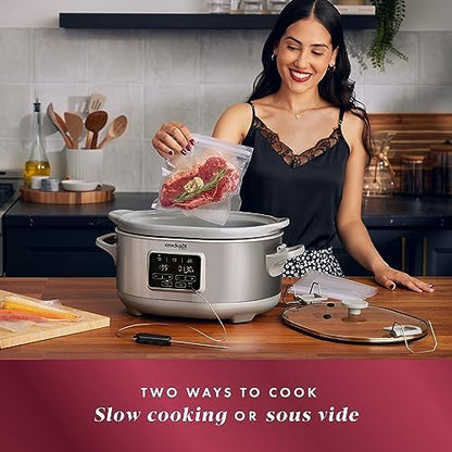 Crock-Pot 7 Quart Programmable Cook & Carry Slow Cooker Daily 476FE