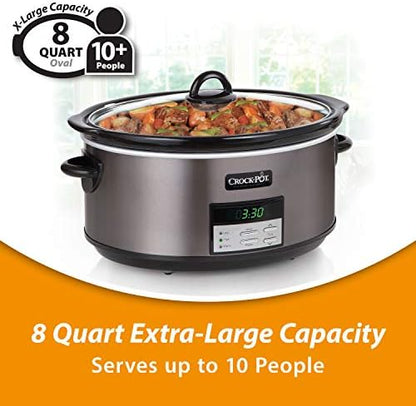 Crock-Pot 8 Quart Programmable Slow Cooker with Auto Warm Core 116FF