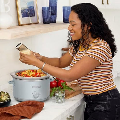 Crock-Pot 4.5 Quart Manual Slow Cooker – Macaroon Blue Prime 6215D