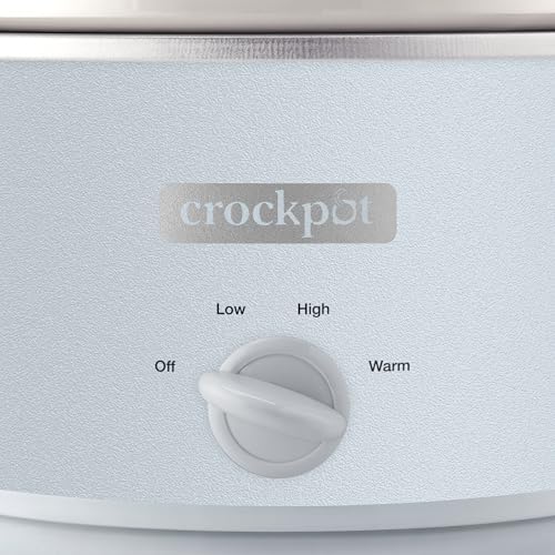 Crock-Pot 4.5 Quart Manual Slow Cooker – Macaroon Blue Prime 6215D