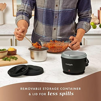 Crock-Pot Electric Lunch Box Food Warmer 20oz – Black Updated D1AB0