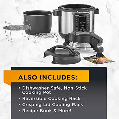 Crock-Pot Express Crisp 8 Quart 10-in-1 Pressure Cooker Updated 525AF