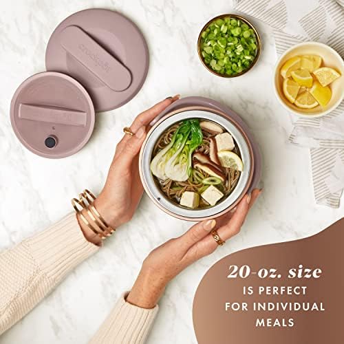 Crock-Pot Electric Lunch Box Food Warmer 20oz – Blush Pink Prime 239E0