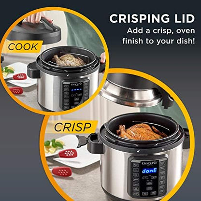 Crock-Pot Express Crisp 8 Quart 10-in-1 Pressure Cooker Updated 525AF