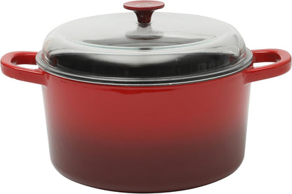 Crock-Pot 3 Quart Enameled Cast Iron Dutch Oven – Aqua Updated 02E5D