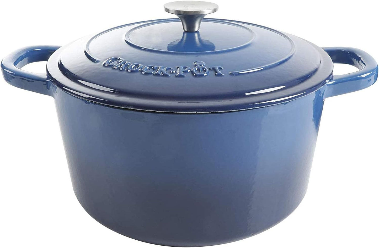 Crock-Pot 3 Quart Enameled Cast Iron Dutch Oven – Aqua Updated 02E5D