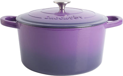 Crock-Pot 3 Quart Enameled Cast Iron Dutch Oven – Aqua Updated 02E5D