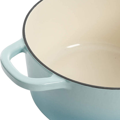 Crock-Pot 3 Quart Enameled Cast Iron Dutch Oven – Aqua Updated 02E5D