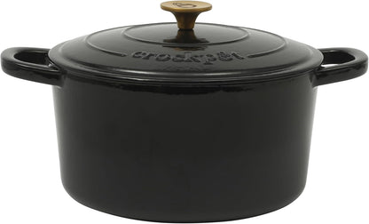 Crock-Pot 3 Quart Enameled Cast Iron Dutch Oven – Aqua Updated 02E5D