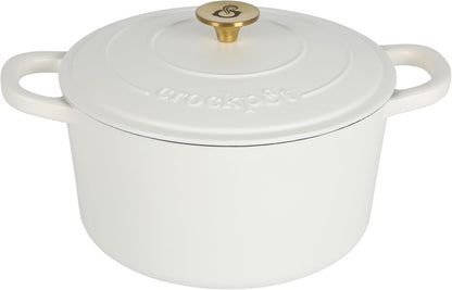 Crock-Pot 3 Quart Enameled Cast Iron Dutch Oven – Aqua Updated 02E5D