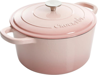 Crock-Pot 3 Quart Enameled Cast Iron Dutch Oven – Aqua Updated 02E5D